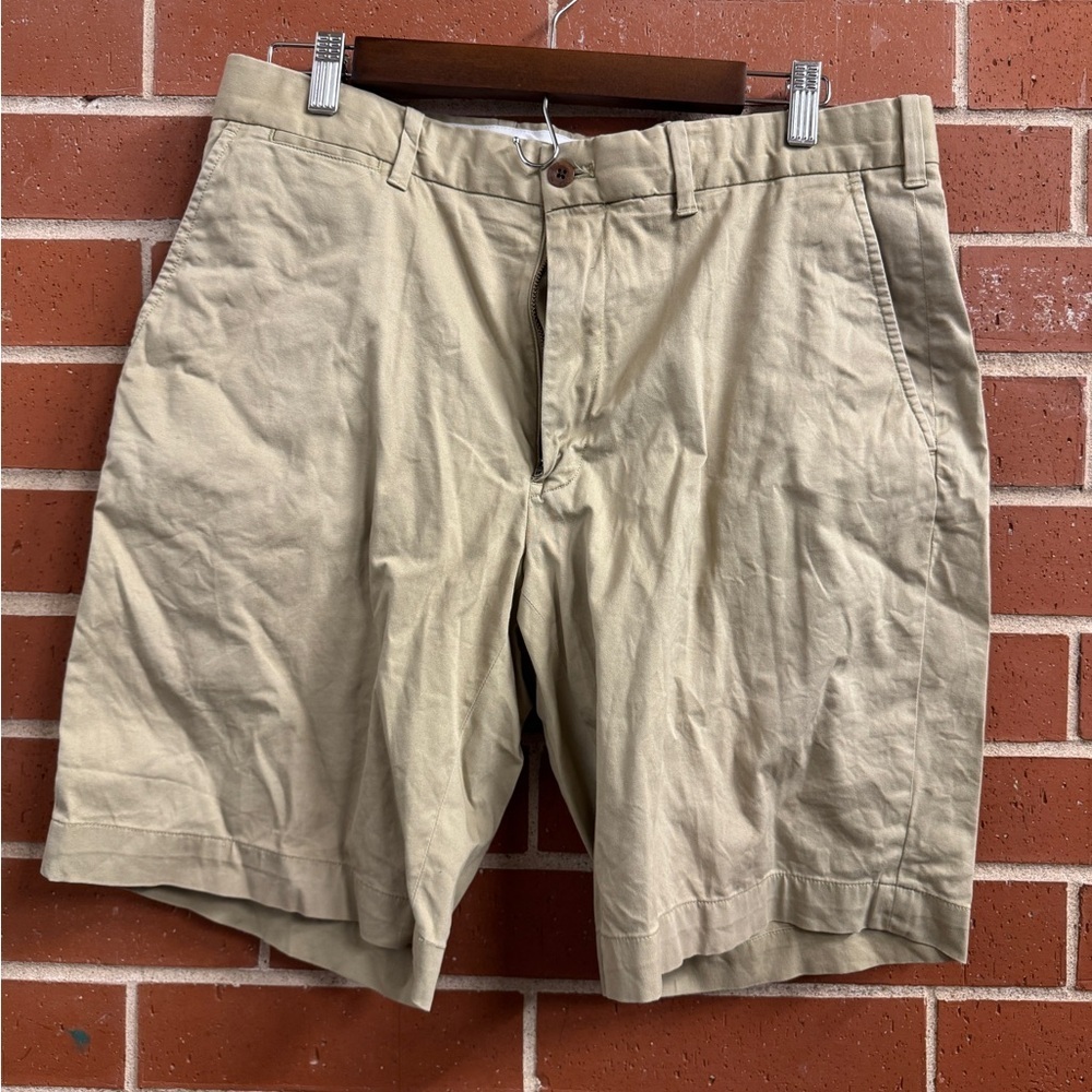 Polo Golf Ralph Lauren Khaki Stretch Twill Shorts Classic Fit | Shield Logo